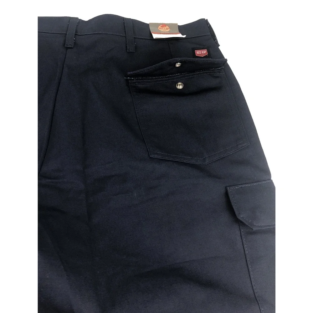 Red Kap Men's Cargo Shorts 36‎ X 12 Blue Work Uniform Industrial Clothing NEW